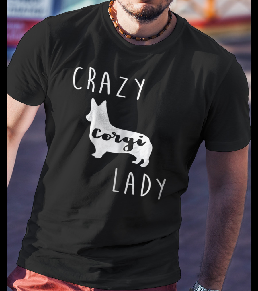 Crazy Corgi Lady T-Shirt