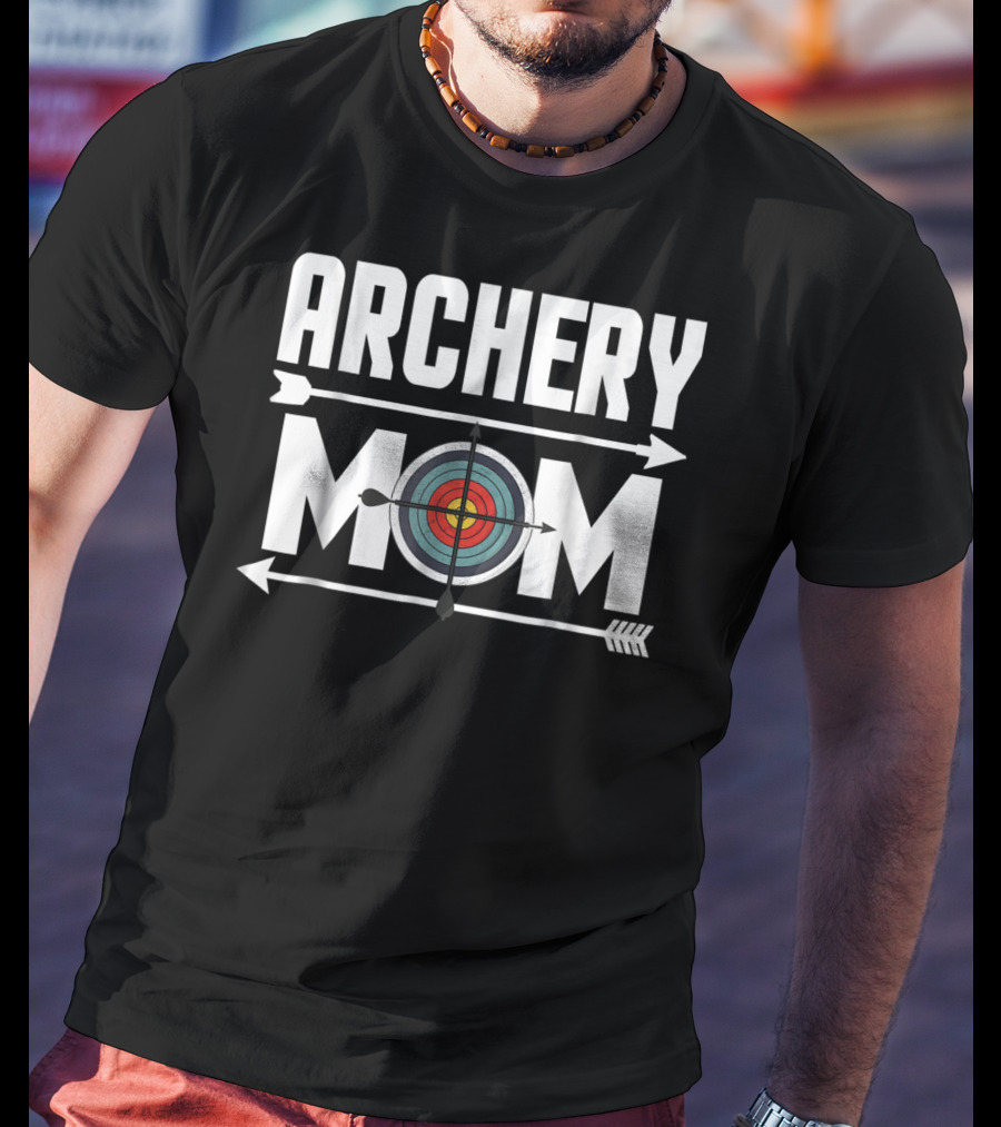Archery Mom Target Board Arrow Humor T-Shirt