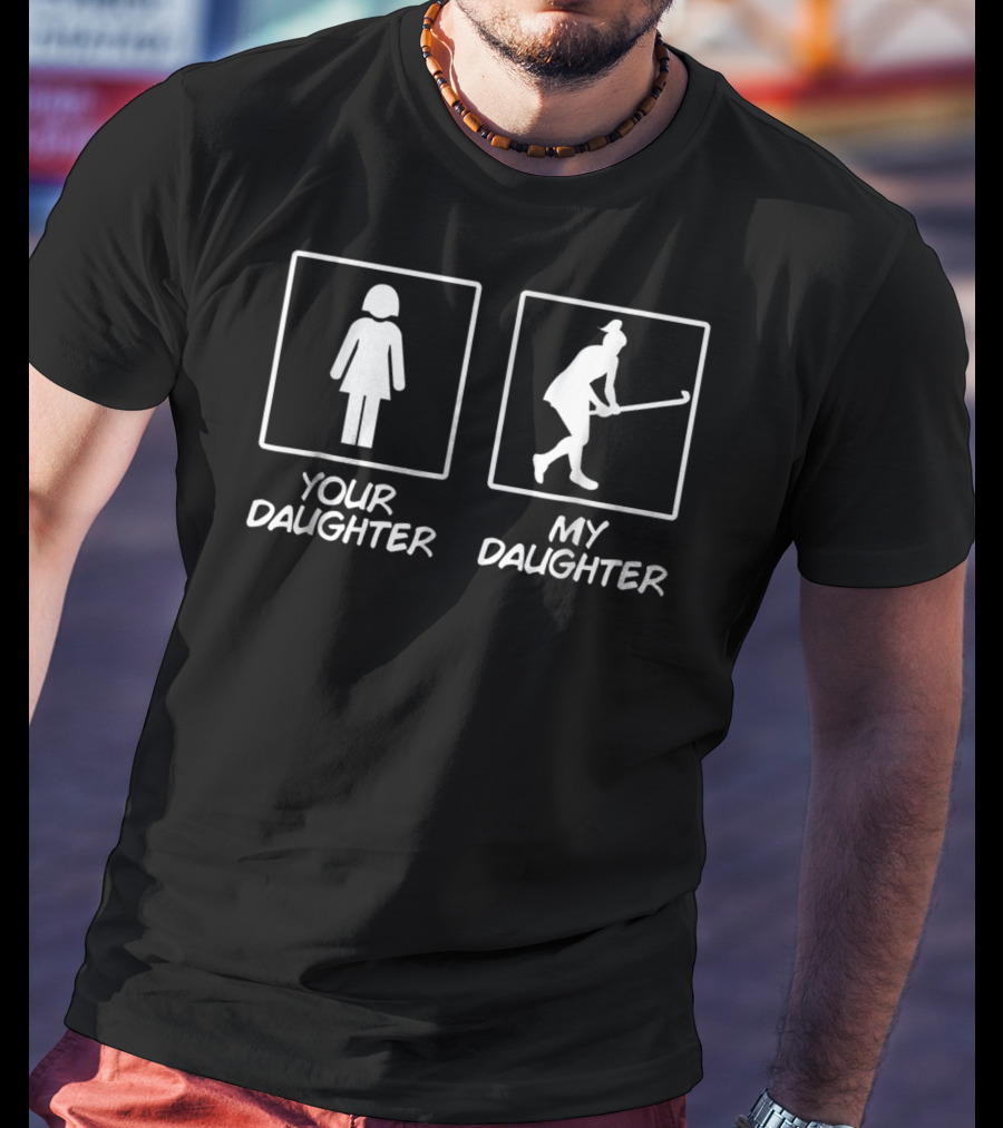 Your Daughter My Daughter Funny Field Hockey Girl Sticks6 T-Shirt