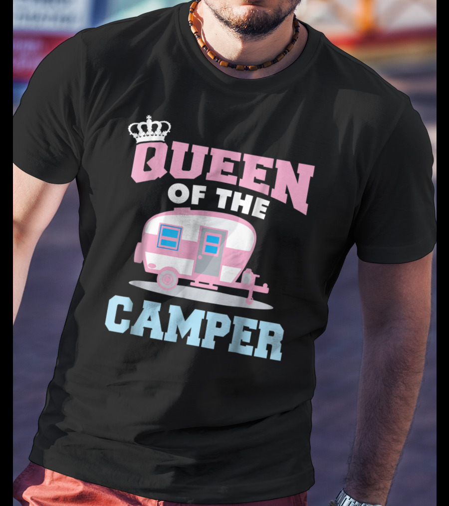 Queen Of The Camper Funny RV Camping 8 T-Shirt