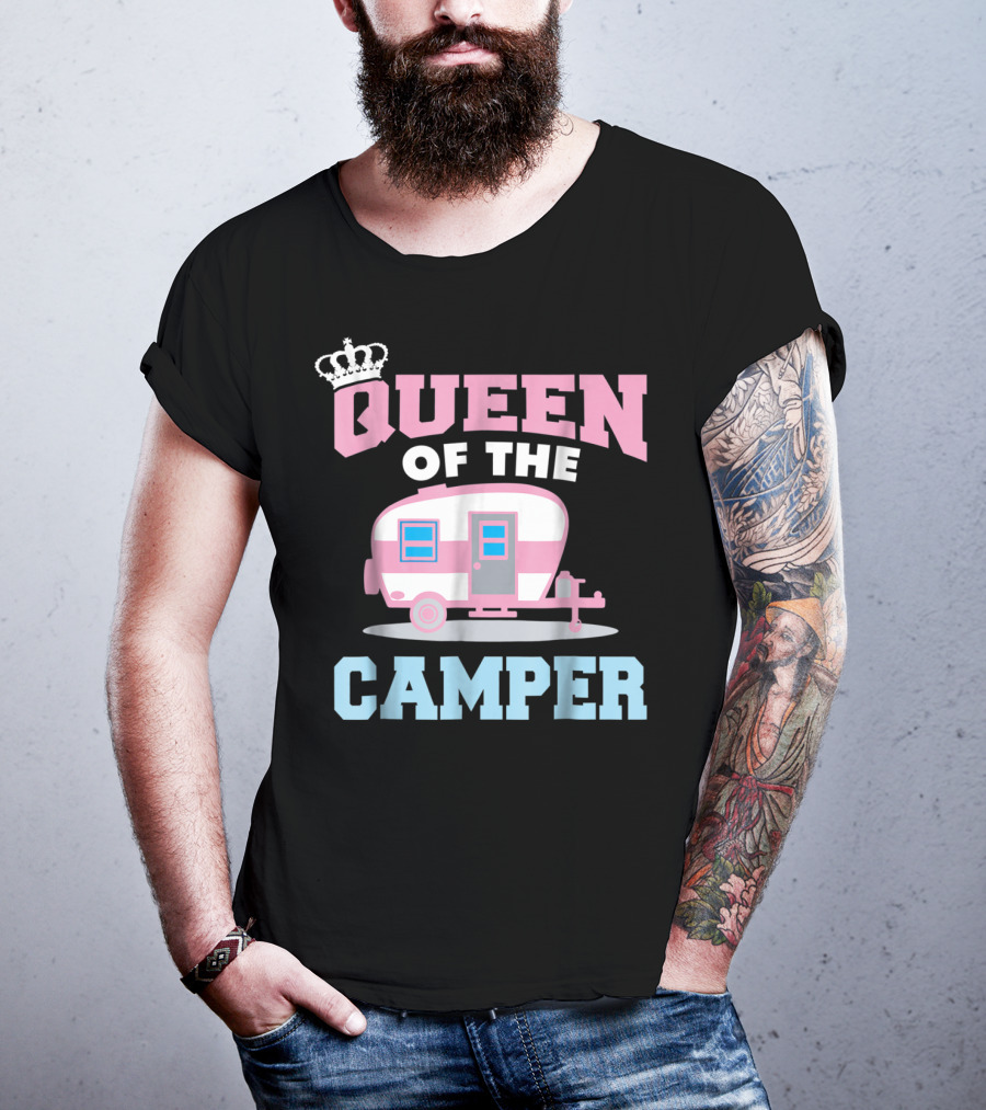 Queen Of The Camper Funny RV Camping 8 T-Shirt