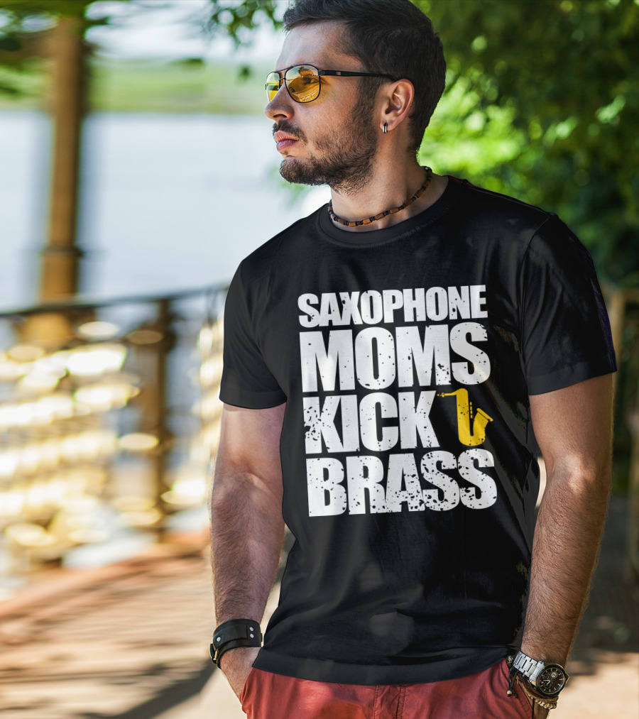 Saxophone Moms Kick Brass T-Shirt