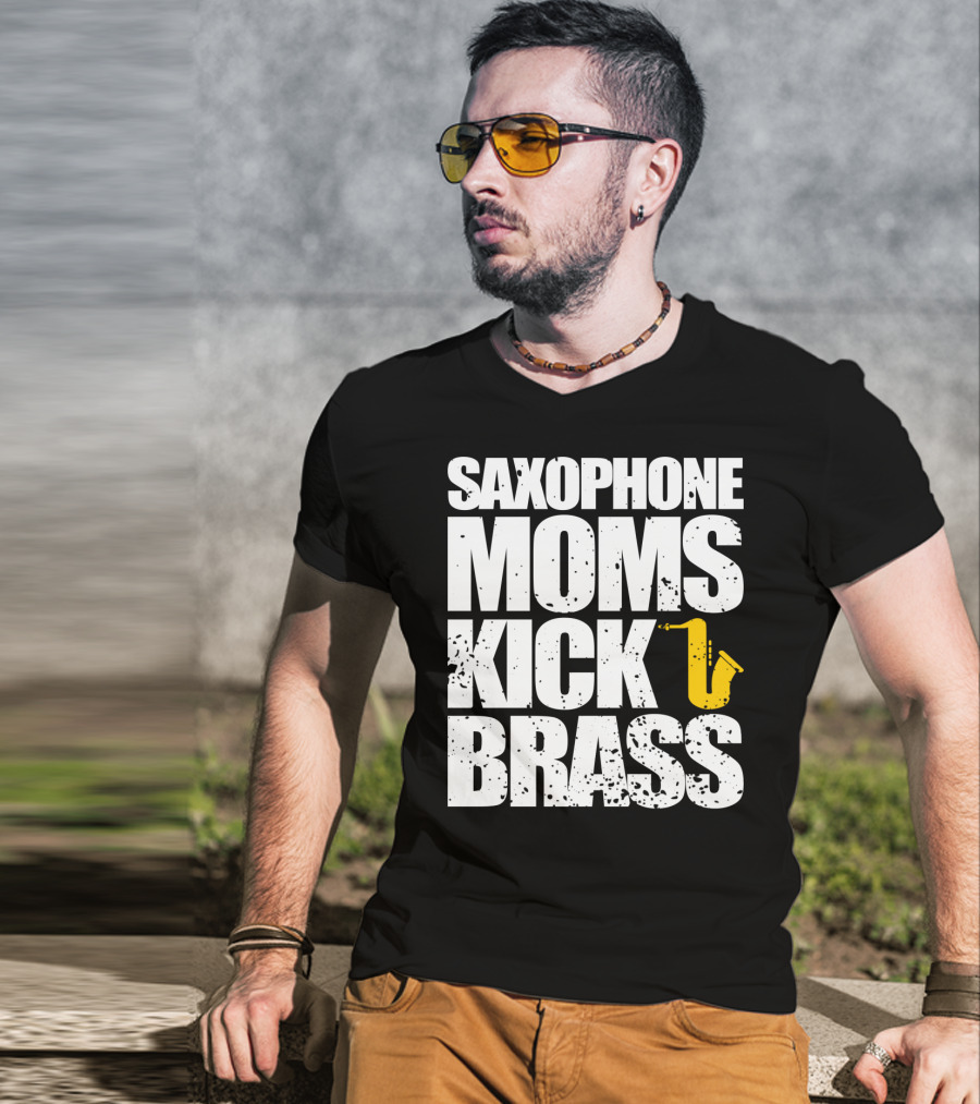 Saxophone Moms Kick Brass T-Shirt
