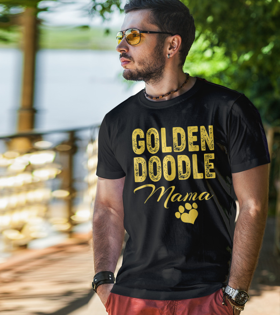 Goldendoodle Mama Paw Print Fun Idea8 T-Shirt