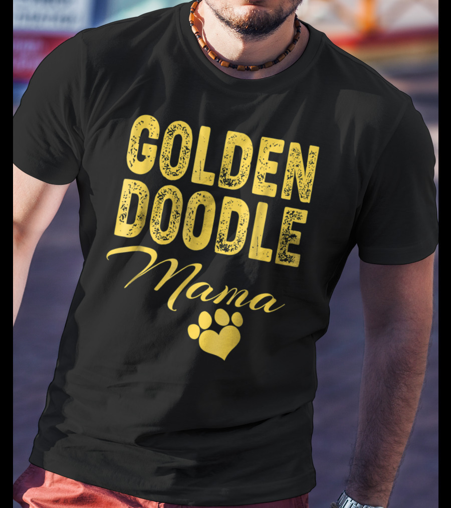 Goldendoodle Mama Paw Print Fun Idea8 T-Shirt
