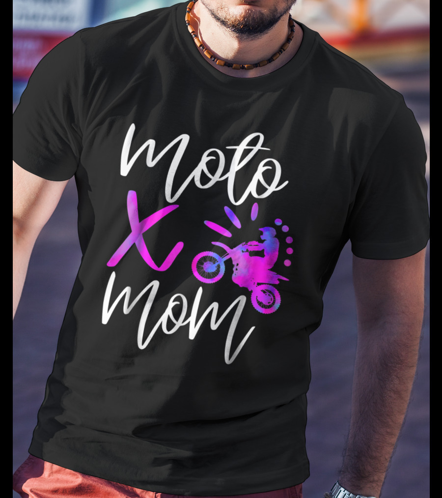 Moto X Mom Cute Motocross Dirtbike Mom T-Shirt