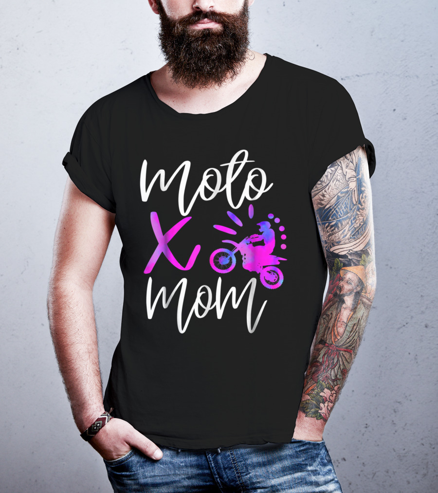 Moto X Mom Cute Motocross Dirtbike Mom T-Shirt