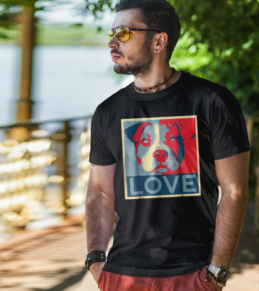 LOVE Pitbull Pit Bull Lovers T-Shirt