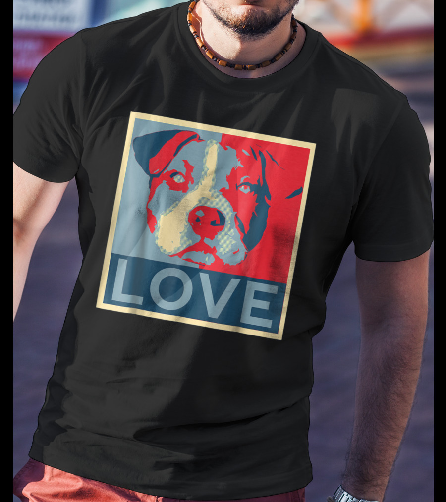 LOVE Pitbull Pit Bull Lovers T-Shirt