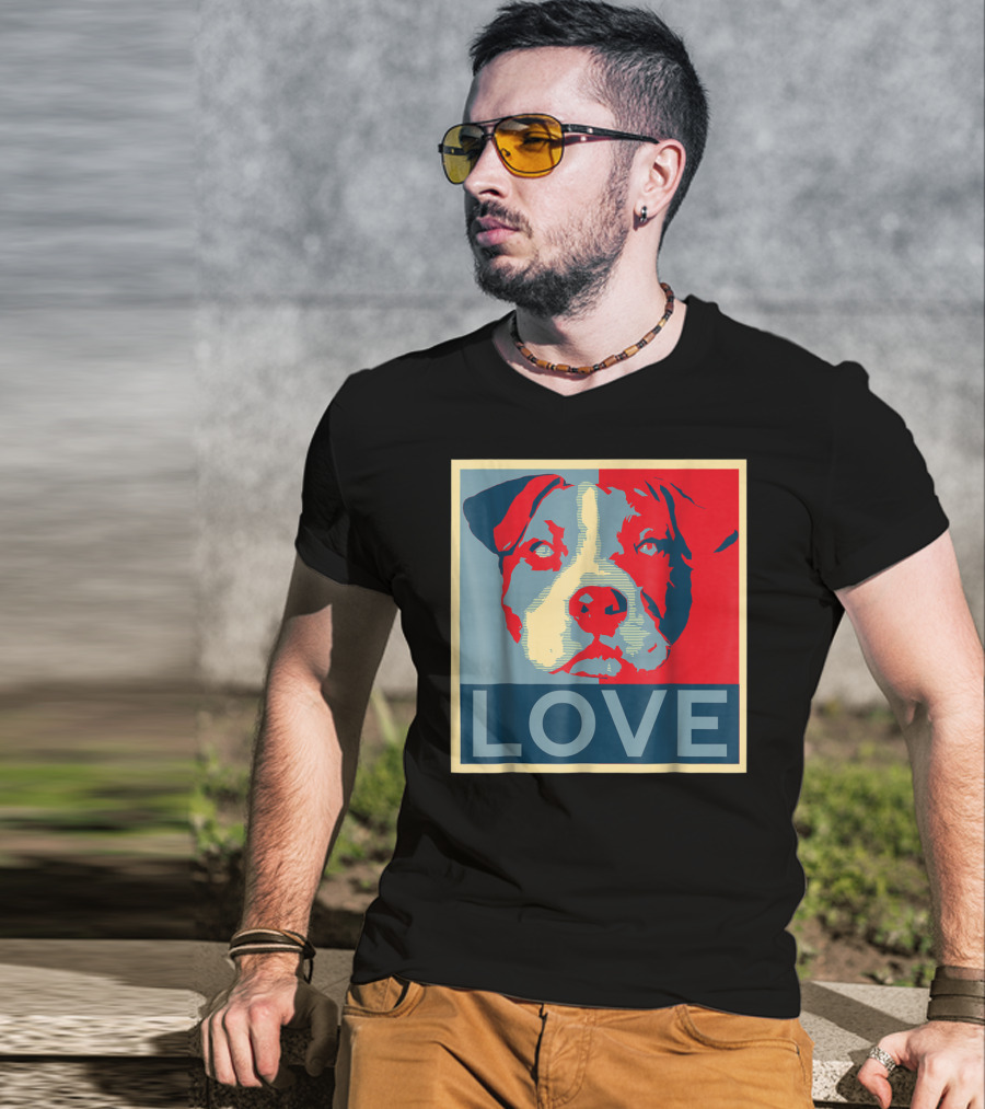 LOVE Pitbull Pit Bull Lovers T-Shirt