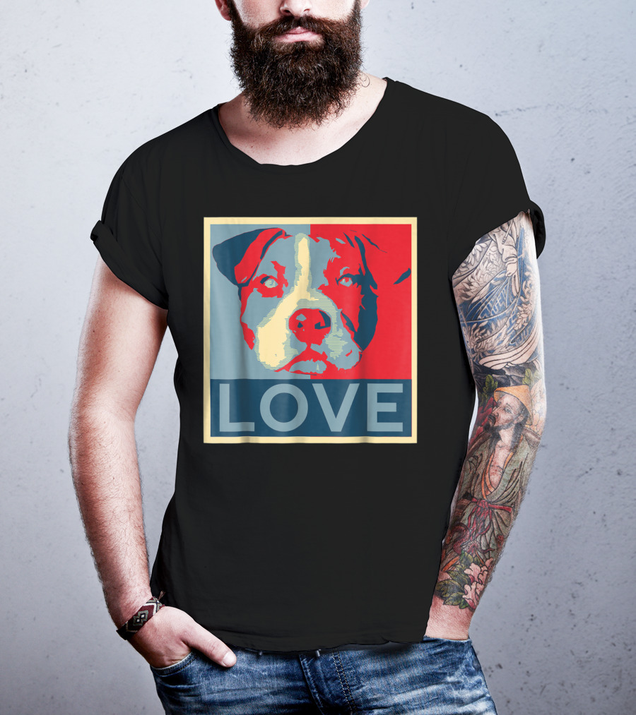 LOVE Pitbull Pit Bull Lovers T-Shirt