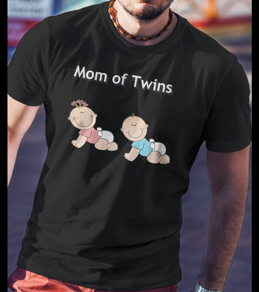 Mom Of Twins One Girl One Boy T-Shirt