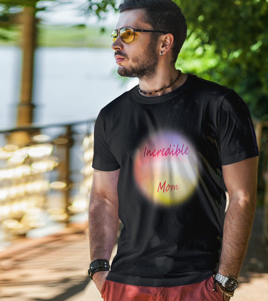 Incredible Mom Multicolored Glow T-Shirt