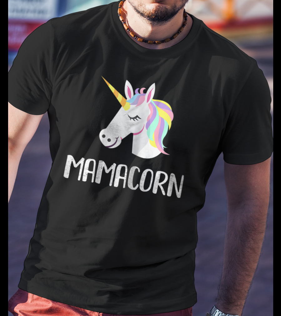 Mamacorn Unicorn Mom And Baby Mama T-Shirt