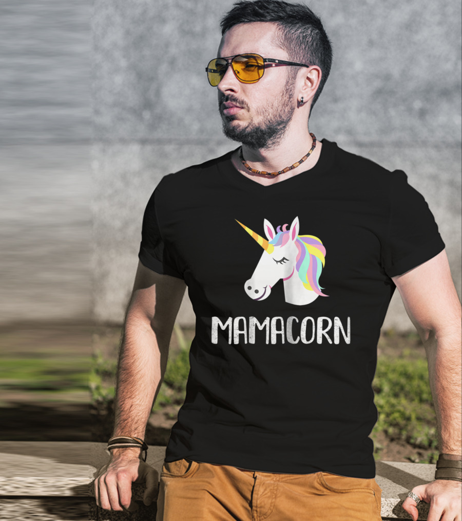 Mamacorn Unicorn Mom And Baby Mama T-Shirt