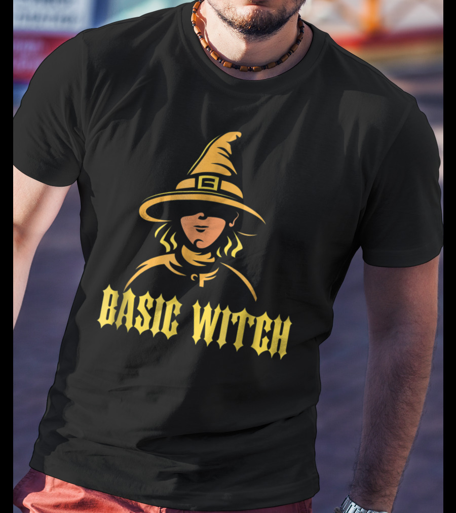 Basic Witch Hat Illustration Halloween T-Shirt
