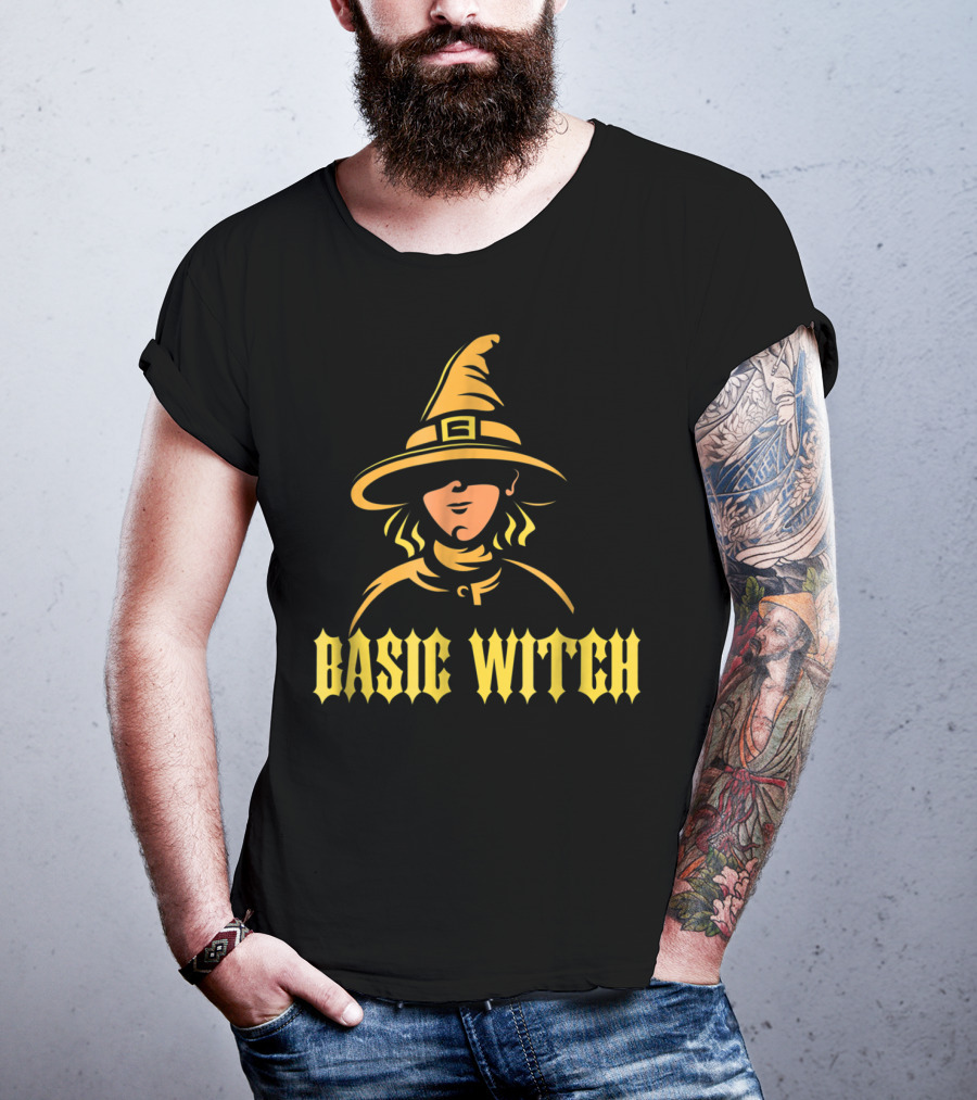 Basic Witch Hat Illustration Halloween T-Shirt