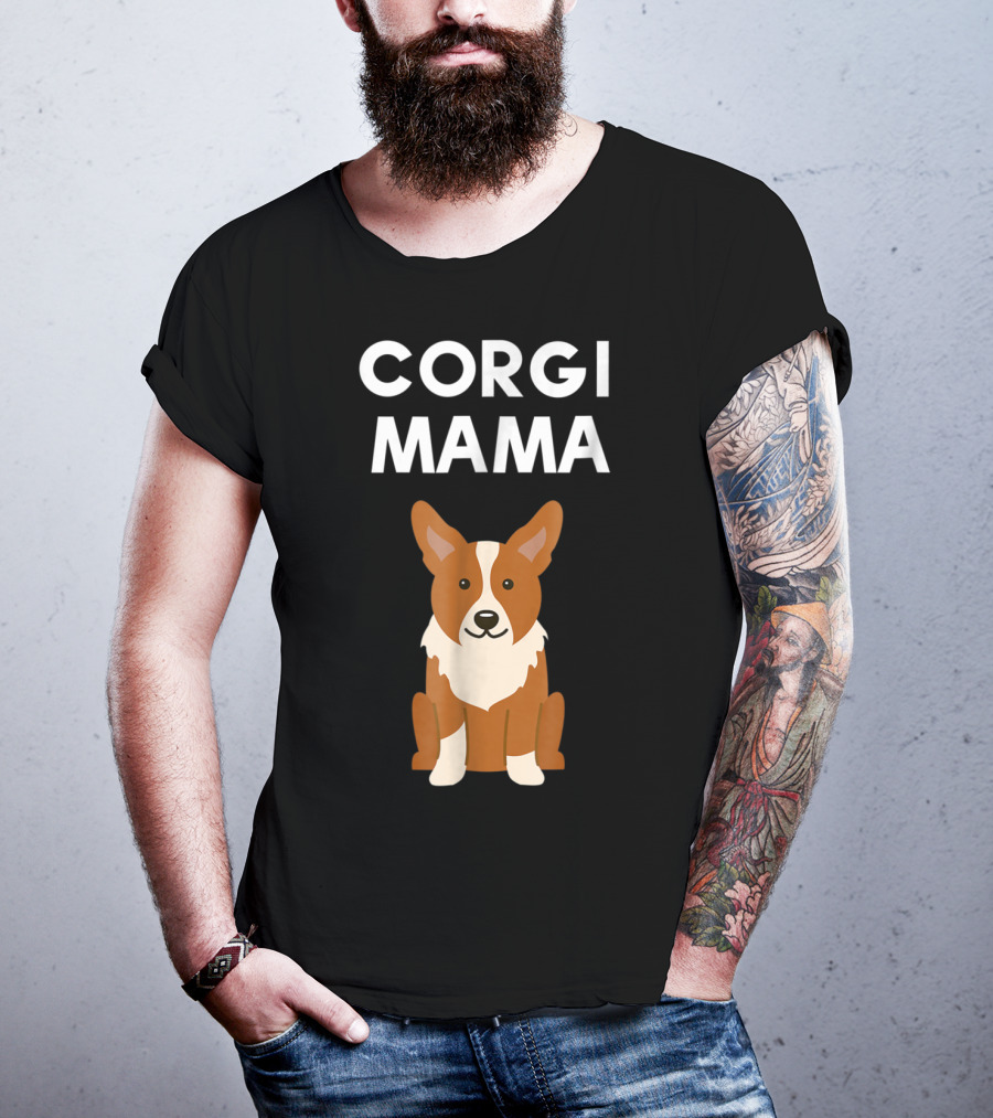 Corgi Mama Corgi Lover Cute Corgi Mom T-Shirt