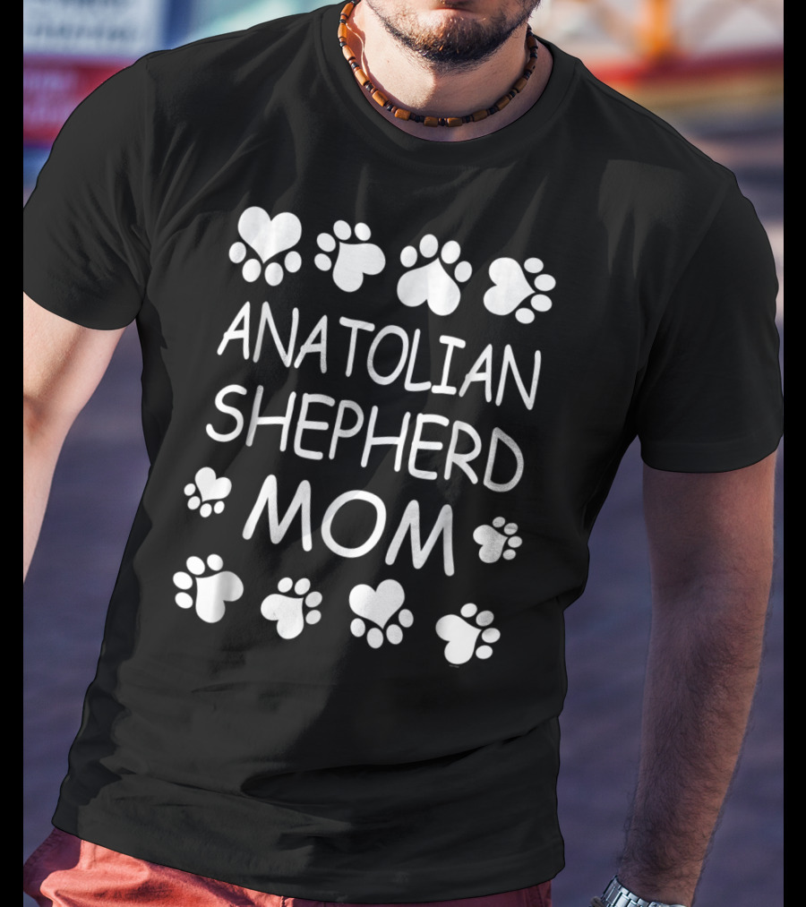 Anatolian Shepherd Mom Paw Heart T-Shirt
