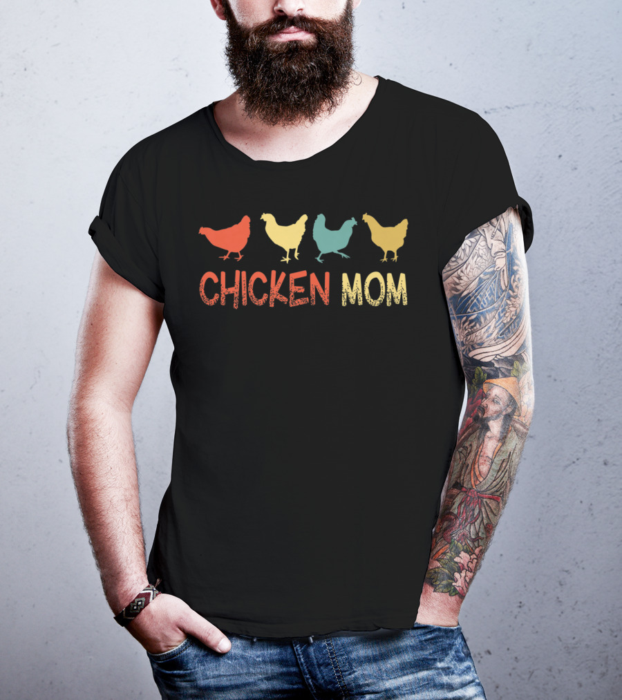 Chicken Mom Funny Crazy Chicken Lady T-Shirt