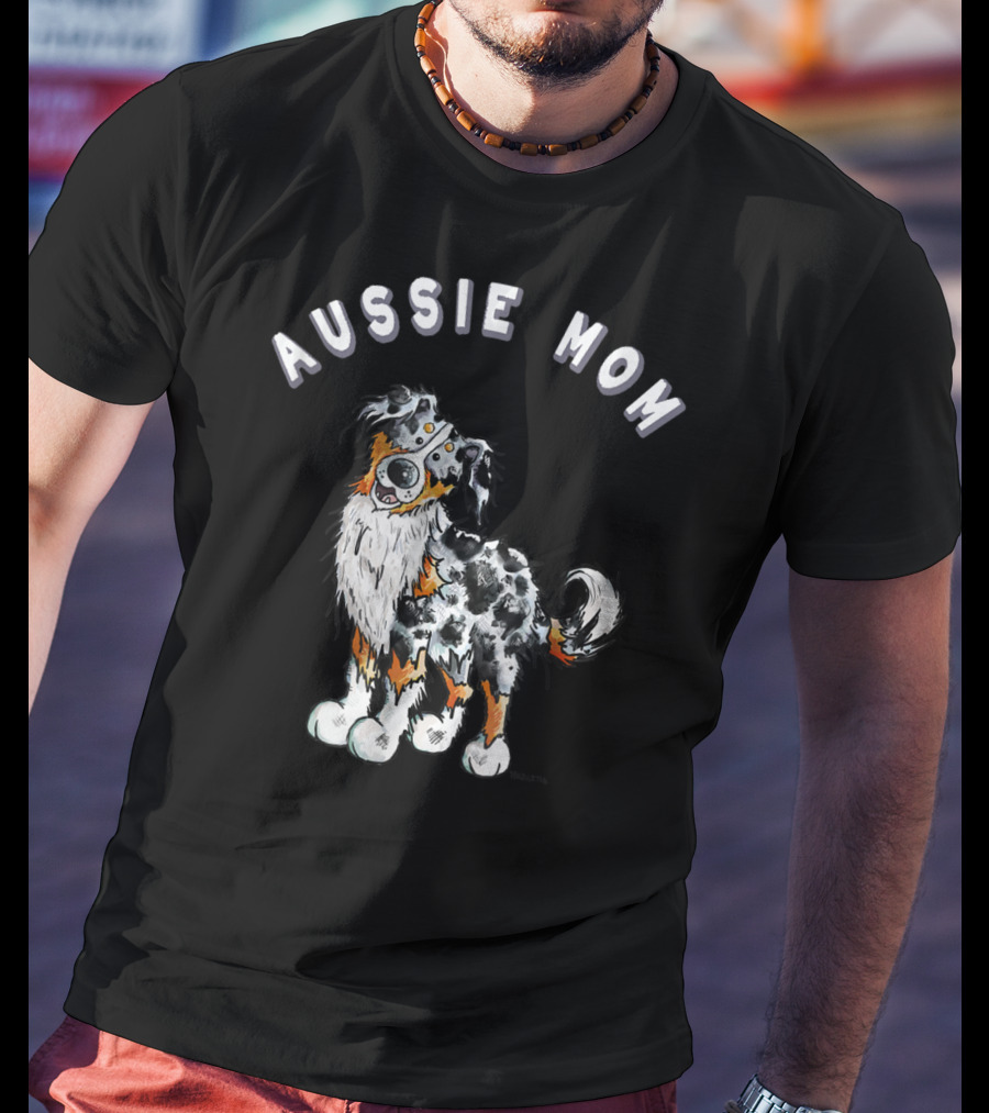 Aussie Mom Australian Shepherd T-Shirt