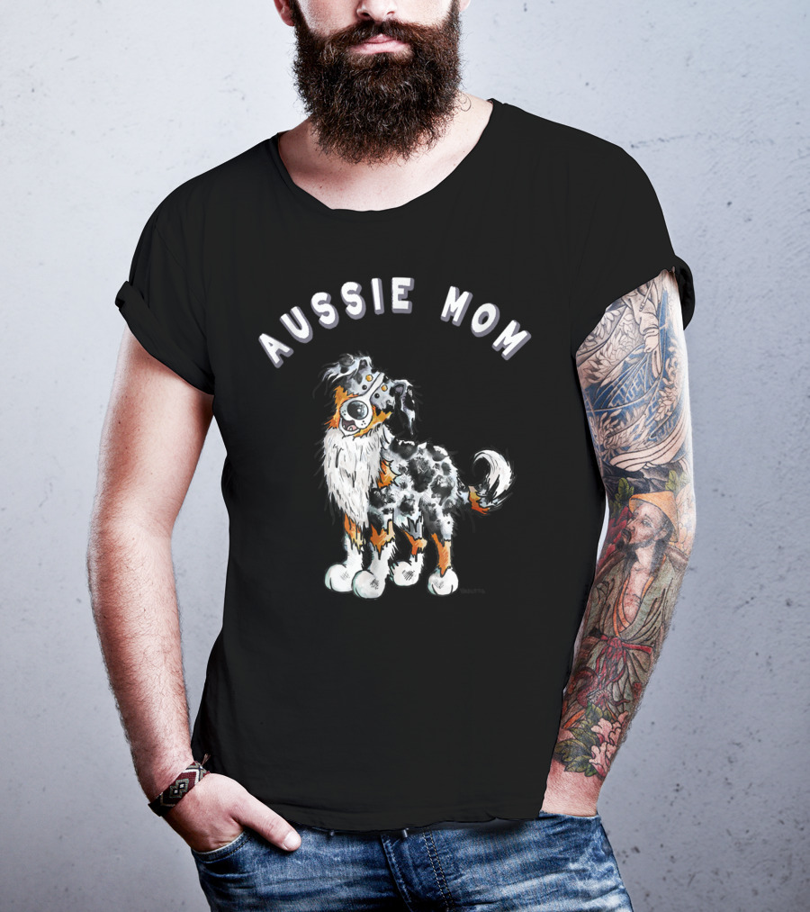 Aussie Mom Australian Shepherd T-Shirt
