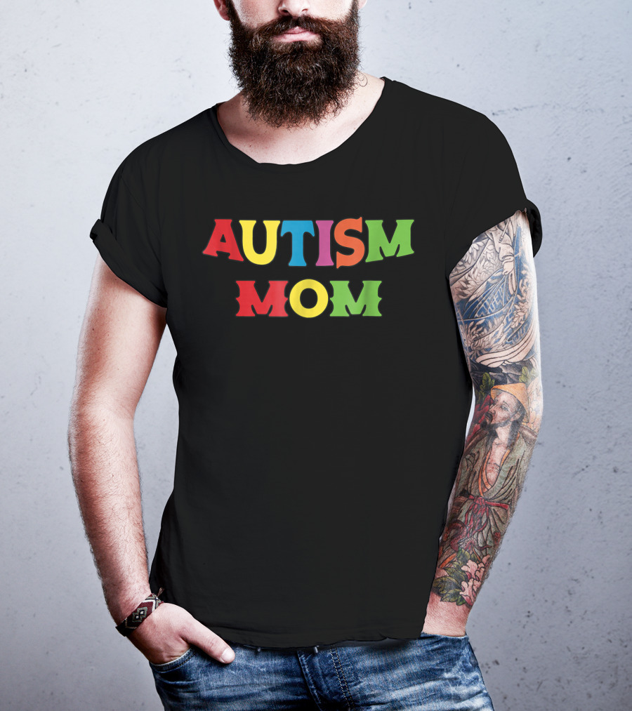 Autism Mom Autism Awareness Rainbow69 T-Shirt