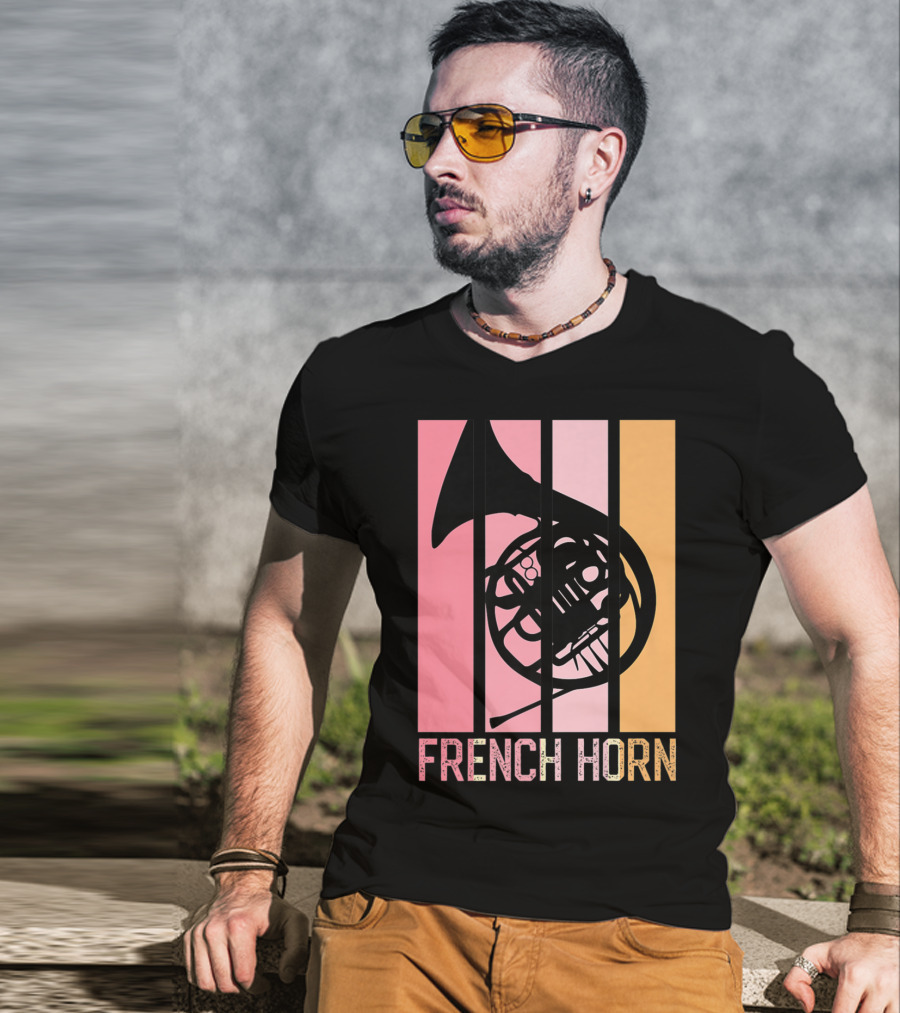 Band Mom Marching French Horn School75 T-Shirt