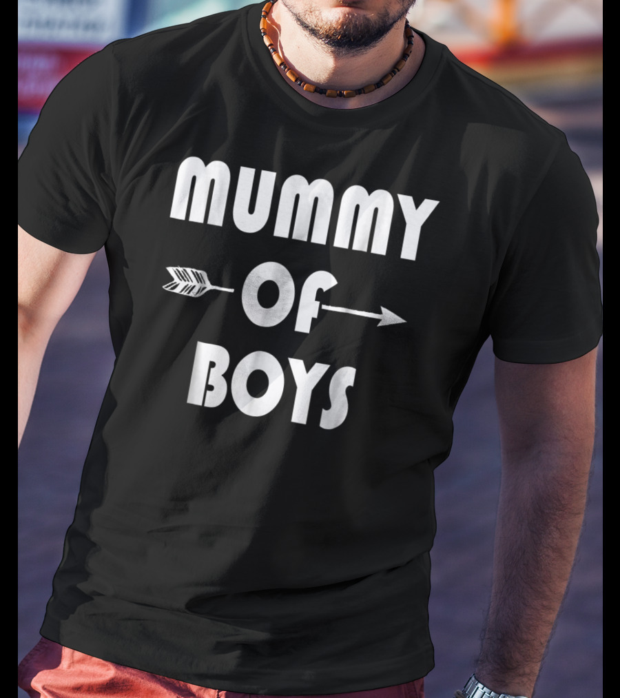 Mummy Of Boys Arrow Motif T-Shirt