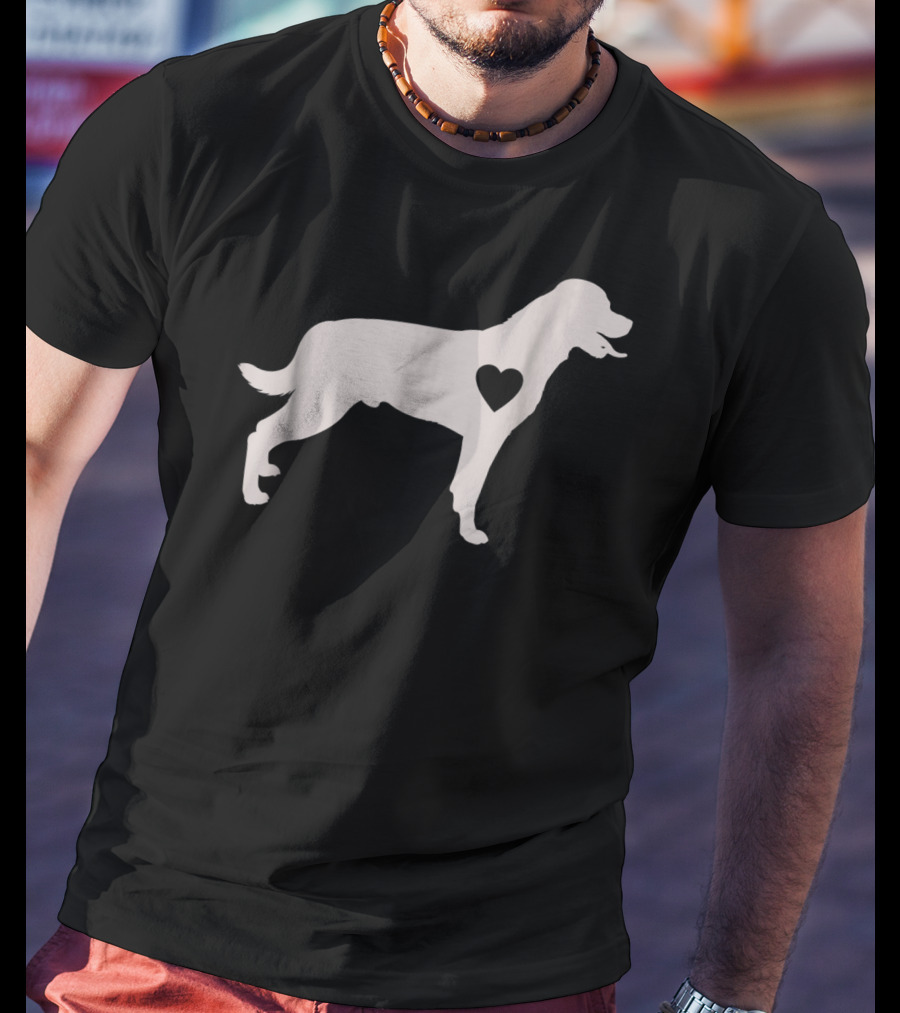 Rottweiler Heart Silhouette Dog Mom Love Idea Dog Mom92 T-Shirt