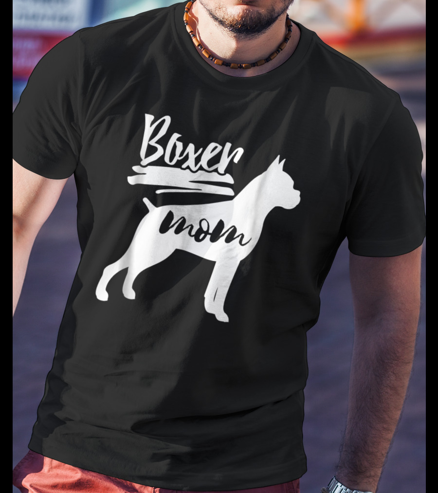 Boxer Mom Dog T-Shirt