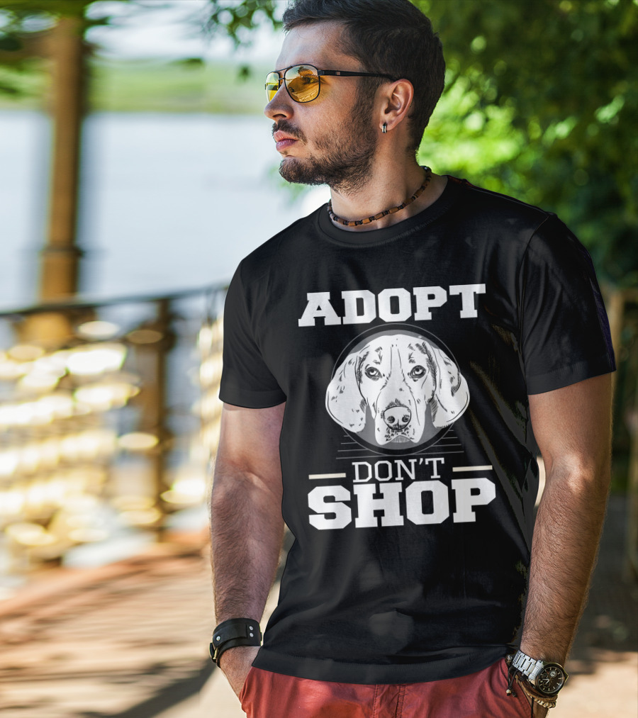 ADOPT DON'T SHOP Dog Rescue T-Shirt