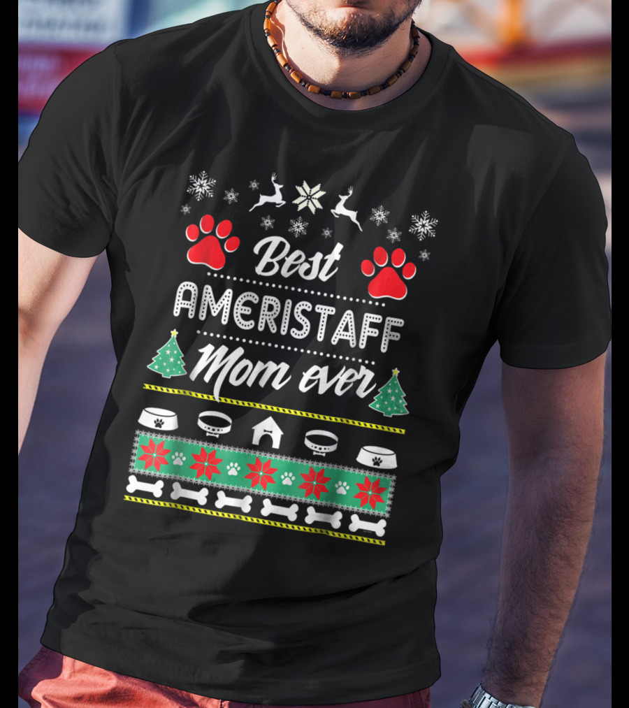 Best Ameristaff Mom Ever Christmas T-Shirt