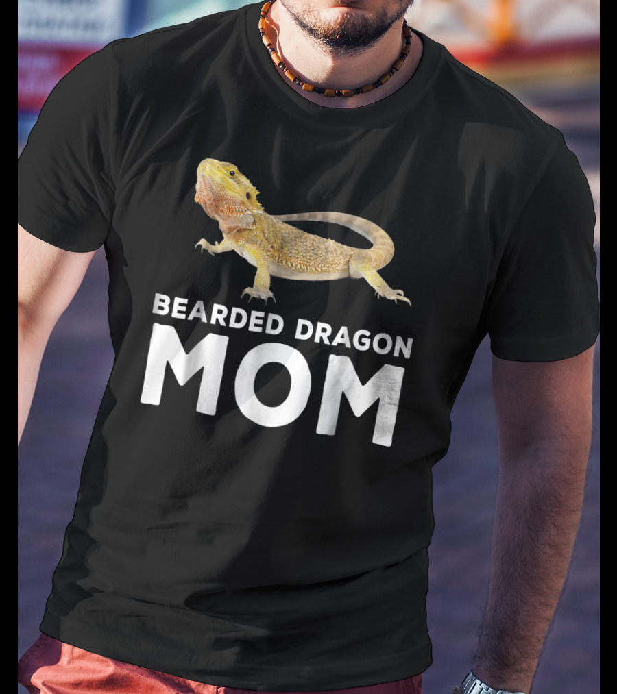 Bearded Dragon Mom Mother Pogona Reptile Enthusiast T-Shirt