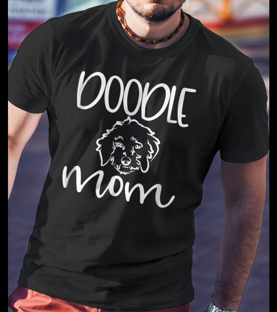 Doodle Mom Golden Dog GoldenDoodle Mom T-Shirt