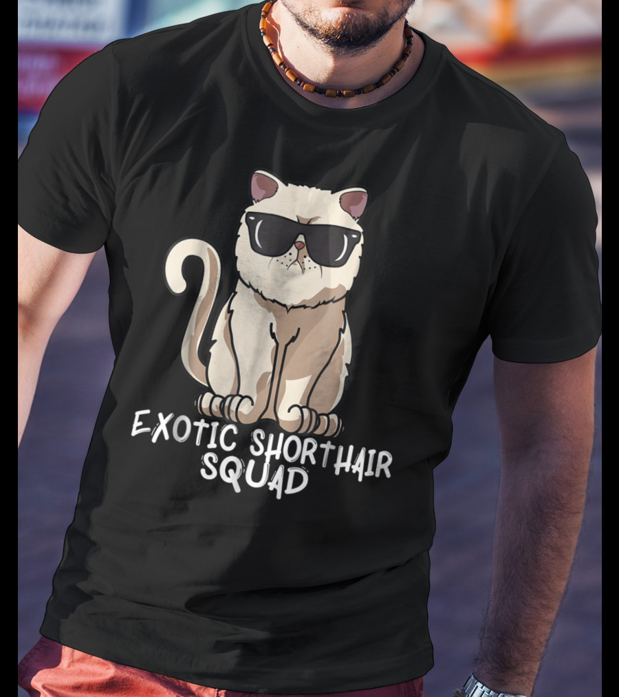 Exotic Shorthair Squad Cat Mom 90s T-Shirt