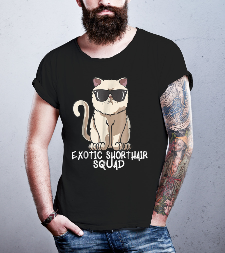 Exotic Shorthair Squad Cat Mom 90s T-Shirt