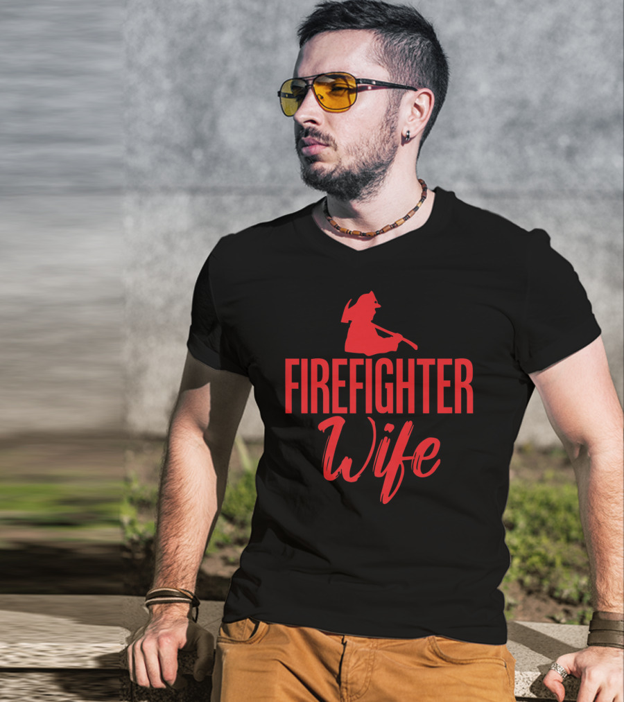 Firemen Firefighter Wife Grandma T-Shirt