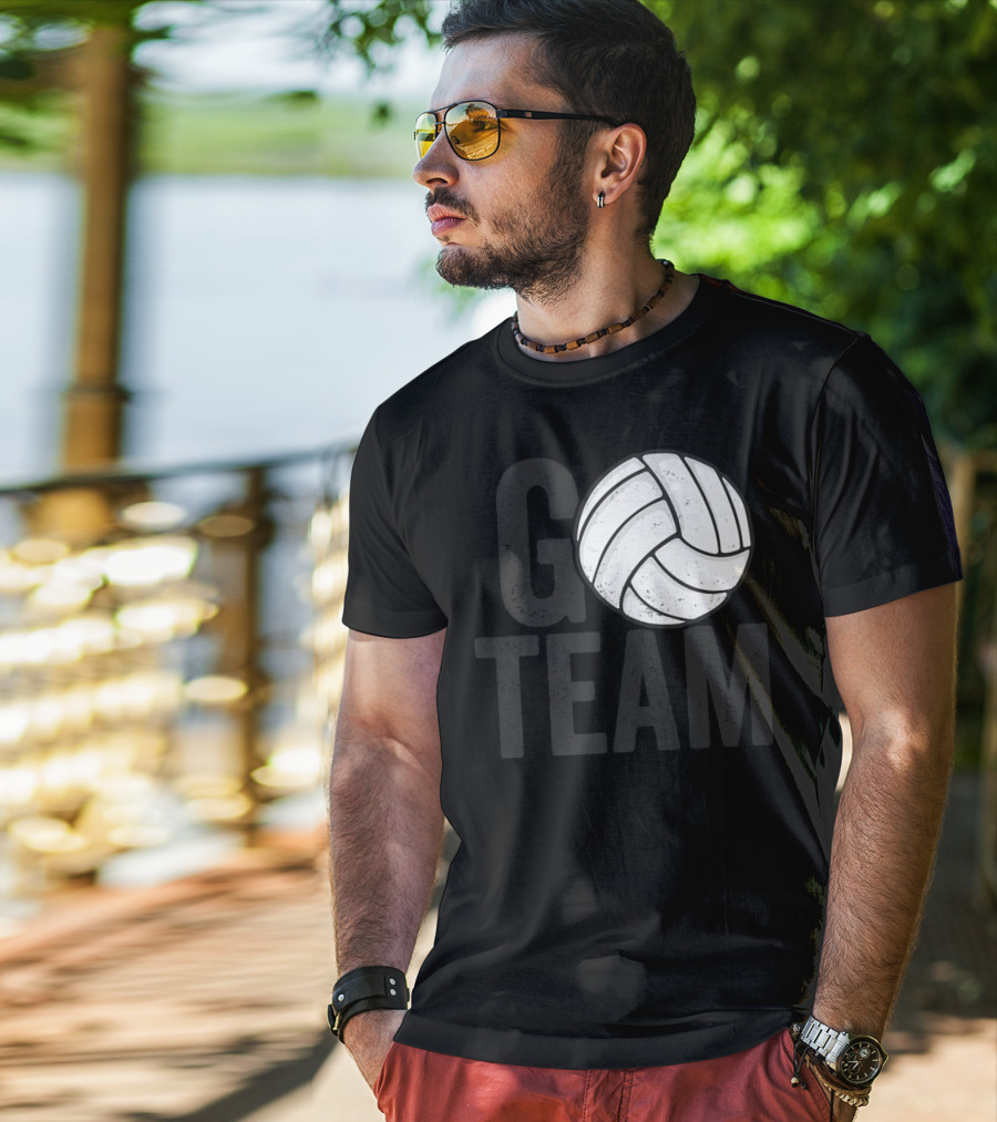 Go Team Volleyball Player Team Coach Family16 Volleyball T-Shirt