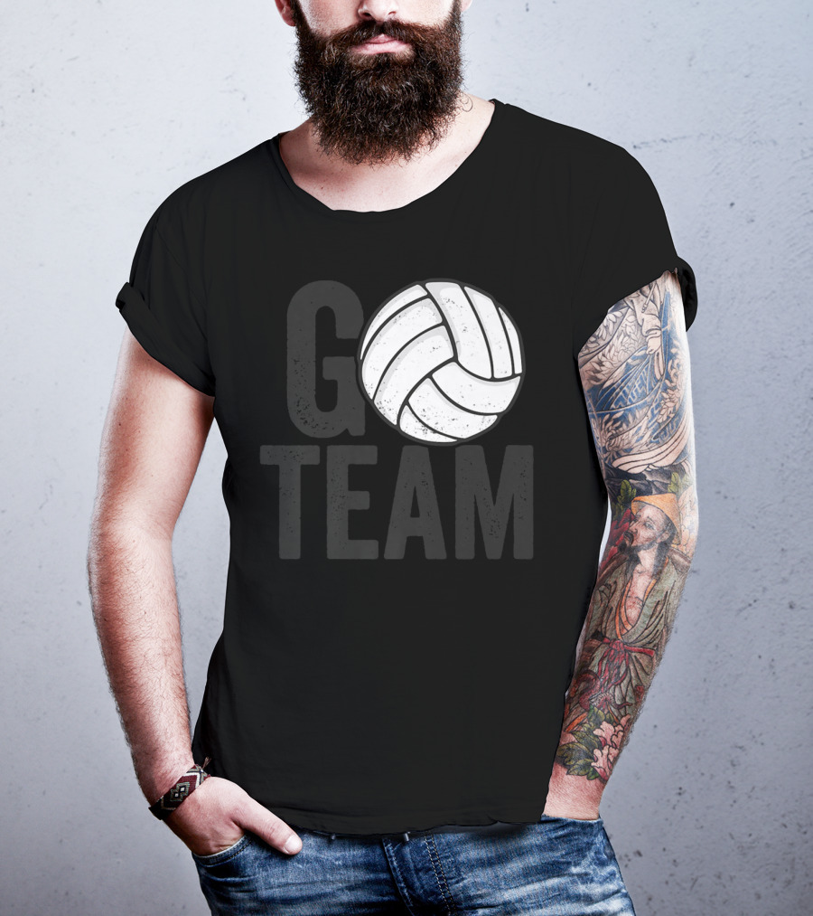 Go Team Volleyball Player Team Coach Family16 Volleyball T-Shirt