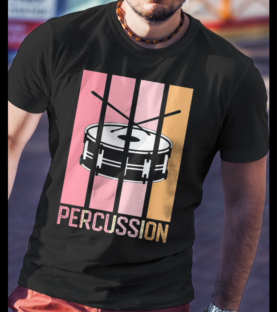 Percussion Drum Band Mom Marching Band School T-Shirt