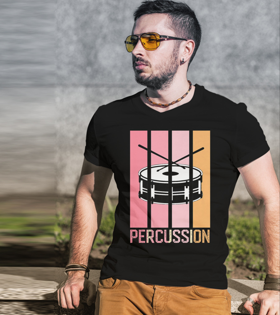Percussion Drum Band Mom Marching Band School T-Shirt
