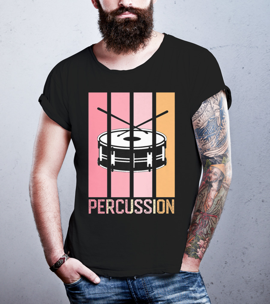 Percussion Drum Band Mom Marching Band School T-Shirt