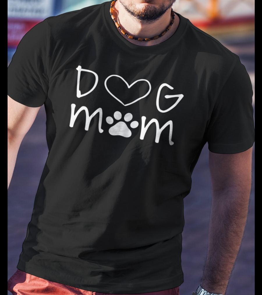 Dog Mom Heart Paw77 T-Shirt