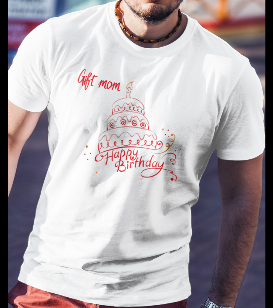 Gift Mom Happy Birthday Cake Perfect38 T-Shirt
