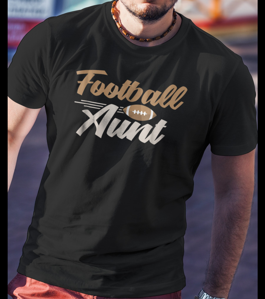 Football Aunt Auntie Sports Family T-Shirt