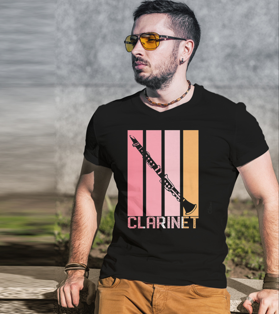 Band Mom Clarinet Marching Band School Clarinet T-Shirt