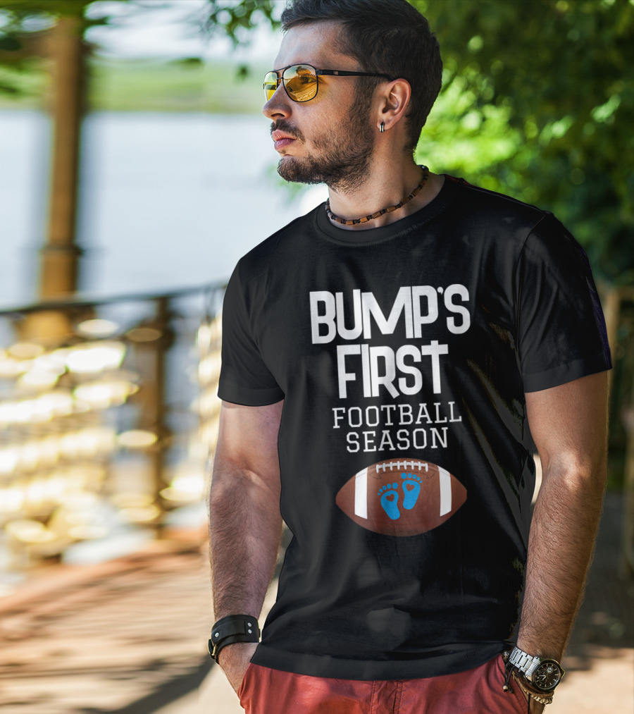 Bump's First Football Season New Mom To Be T-Shirt