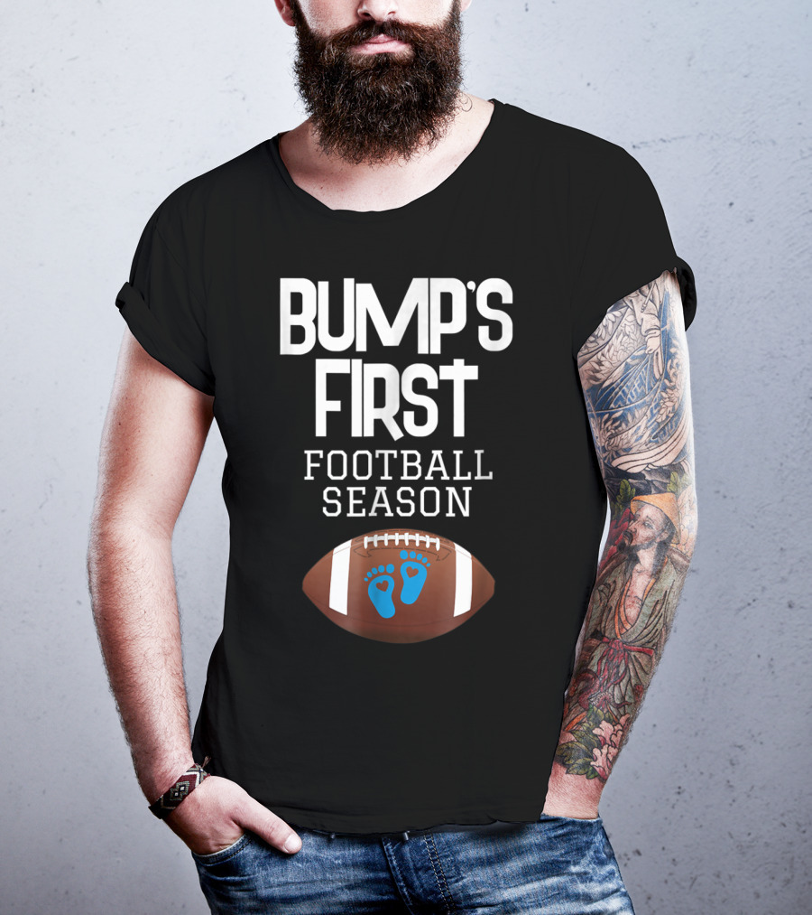 Bump's First Football Season New Mom To Be T-Shirt