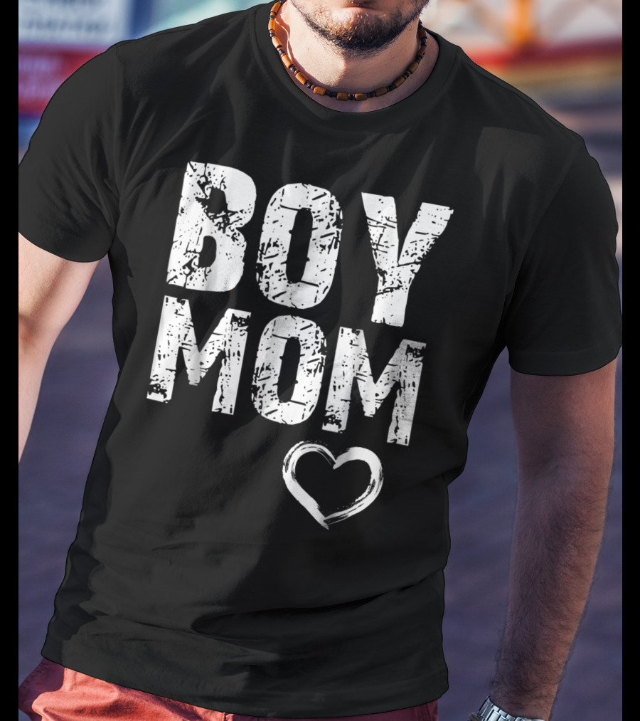Boy Mom Heart Iconic T-Shirt